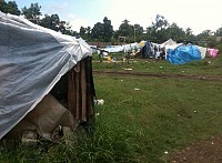 Small Orthodox tent city in Leogane.
