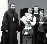 Fr. Andrei Trufanov, died tragically<br/> on Pascha 2004, leaving behind<br/> his Matushka and four children
